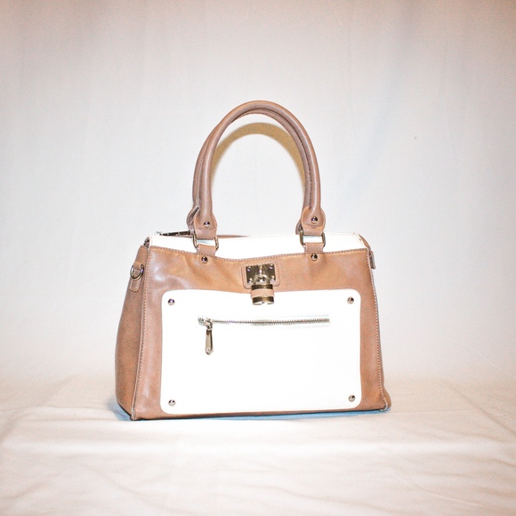 Charming Charlie Handbags - Faux Leather Lock Handbag